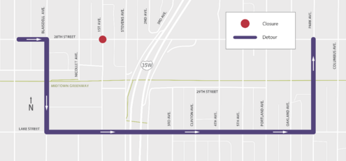 intersection 28th St and 1st Ave s