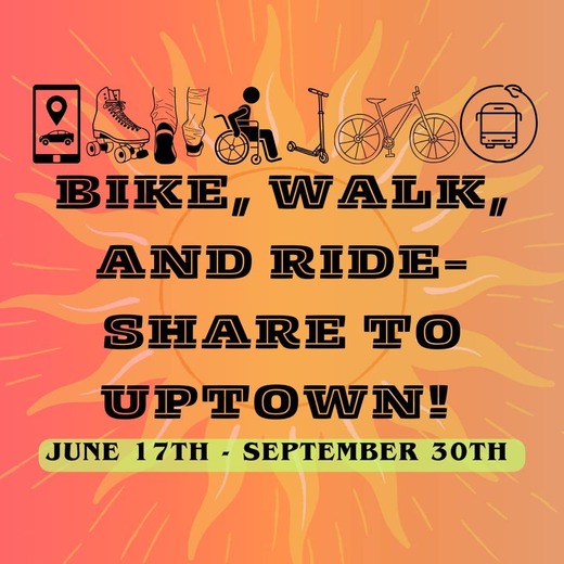 Bike Walk Rideshare to Uptown