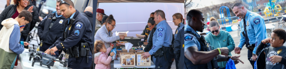 MPD chief's barbecue image with officers talking with community members