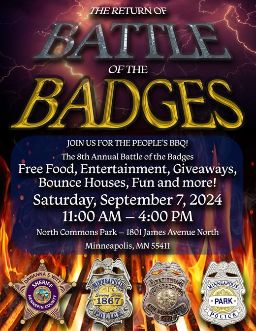 Battle of the Badges event flyer