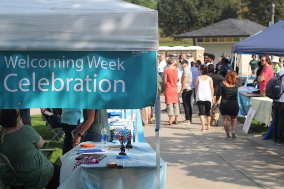 Welcoming Week 2019 celebration crowd