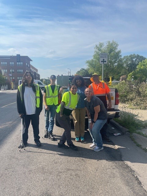 CM Vetaw and Public Works staff and interns