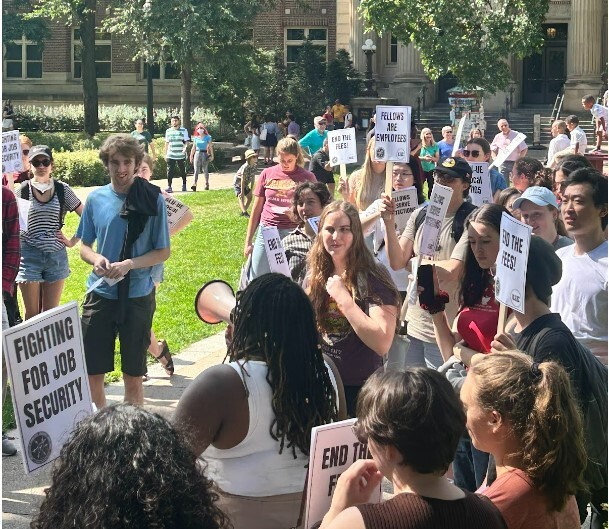 Graduate Labor Union picket