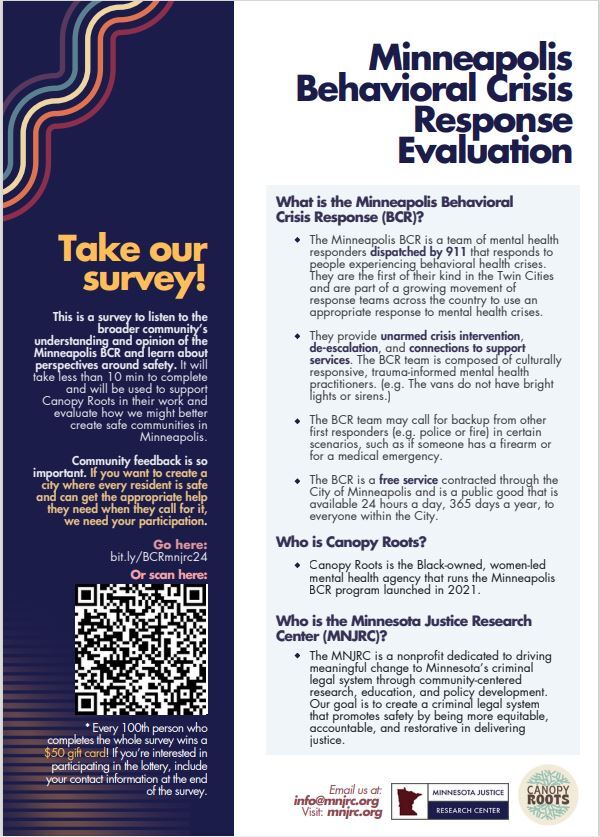 Canopy Roots survey flyer