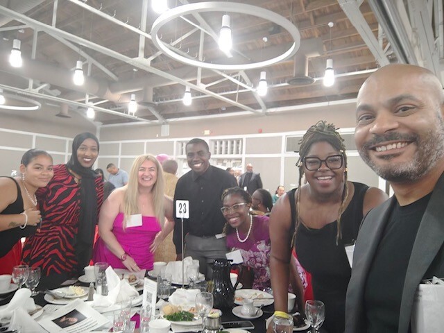 Council Member Wonsley with Council President Payne, Representative Esther Agbaje, and other community leaders at the NAACP Unity Ball.