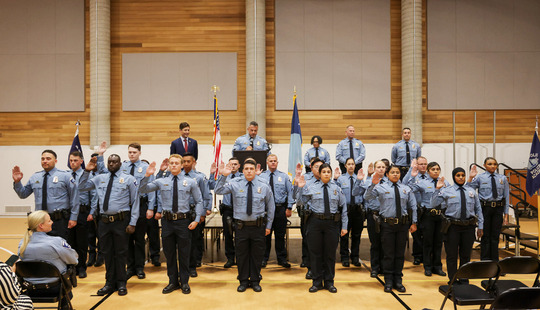 A total of 27 new Minneapolis police officers were sworn in and celebrated at the graduation ceremony held on Sept. 29.