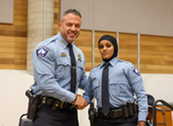 The first female Somali-American Minneapolis police officer was among the 27 graduating officers at the Sept. 26 ceremony.