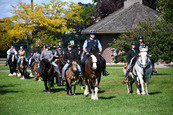 Minneapolis Mounted Unit and horseback riders on the Urban Trail Ride 2023.