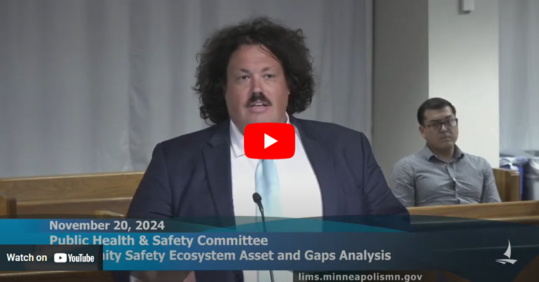 NYU Policing Project Assets and Gaps Analysis presentation at Nov. 20 Public Health and Safety City Council Committee meeting.