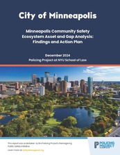 Cover of the Minneapolis Community Safety Ecosystem Asset and Gap Analysis: Findings and Action Plan