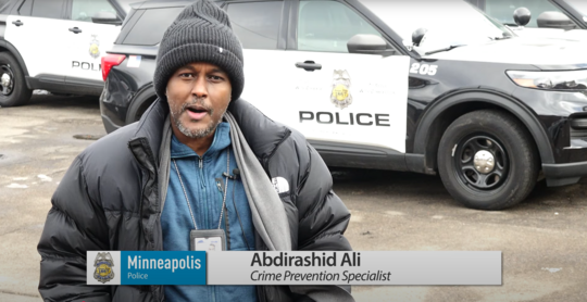MPD crime prevention specialist Abdirashid Ali is featured in this month's OCS Safety Tips video
