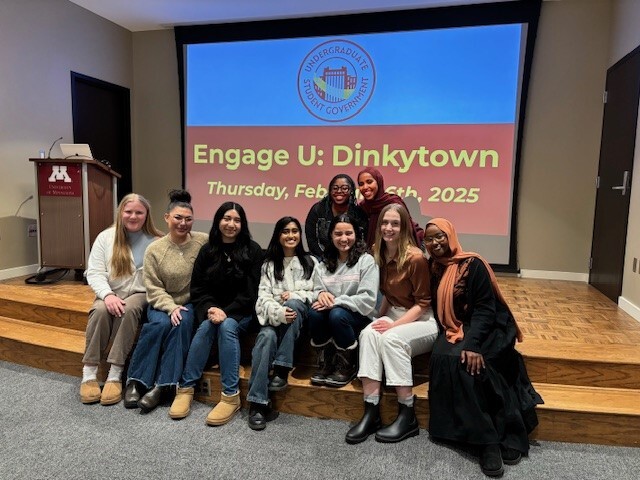 Council Member Robin Wonsley with student leaders at EngageU: Dinkytown 