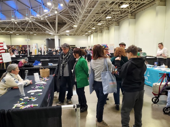 Crowd in exhibit hall at 2024 Community Connections Conference