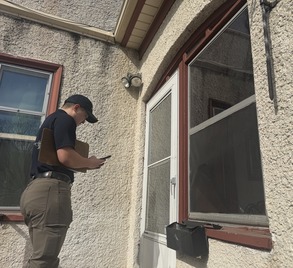 John at an inspection