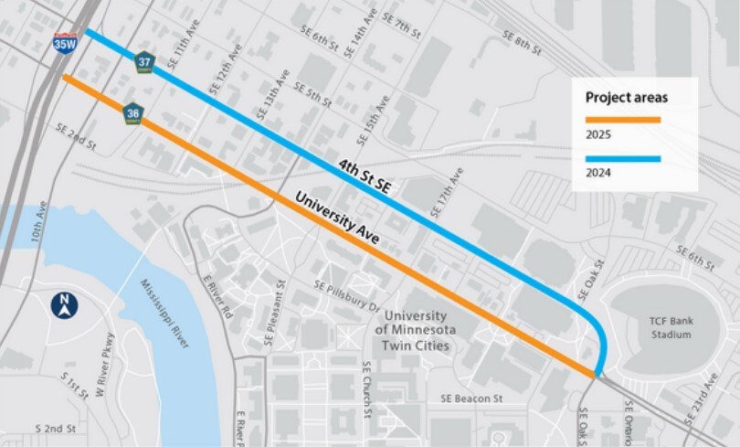 Map of the University and 4th Project map