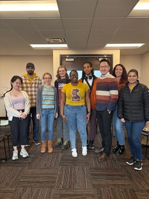Council Member Wonsley with UMN Graduate Students at the Council of Graduate Students Meet and Greet. 