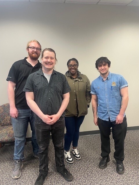 Council Member Wonsley with University of Minnesota workers impacted by the autonomous food delivery pilot program.