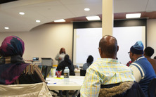Photo of community members participating in a Blueprint Approved Institute learning session.