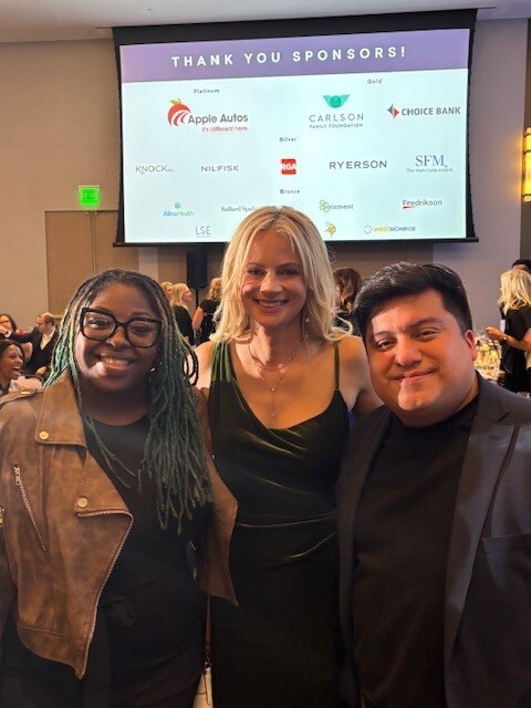 Council Member Wonsley and Council Member Chavez with leadership of The Link at the Elevate and Empower Gala. 