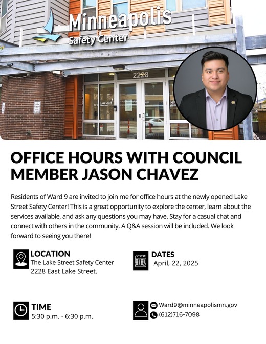 Ward 9 Office Hours