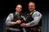 Officer Chad Fuchs from the 2nd Precinct receives the Office of the Year Award.