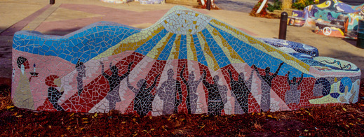 People Reaching Up to the Sun