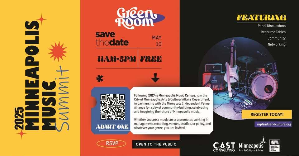 Flyer for the Minneapolis Music Summit