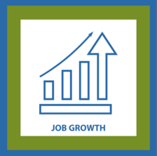 Decorative Job Growth graphic