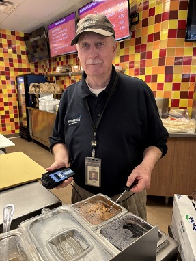 Graham at an inspection