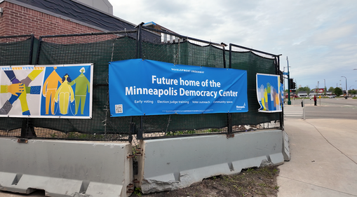 democracy center banner