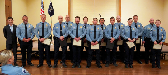 MPD celebrated promotions at a ceremony at St. Mary’s Greek Orthodox Church.