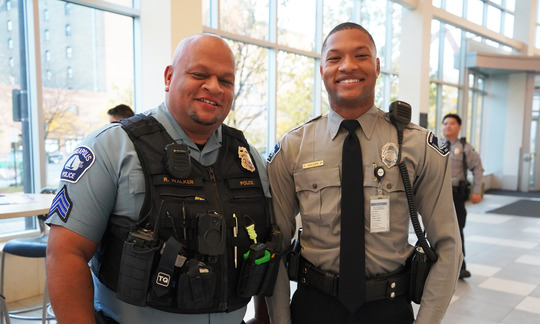 Lt. Richard Walker (left) and his son Richard Jr., known as “RJ,” 20, who is an MPD CSO.