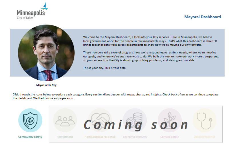 Mayoral dashboard