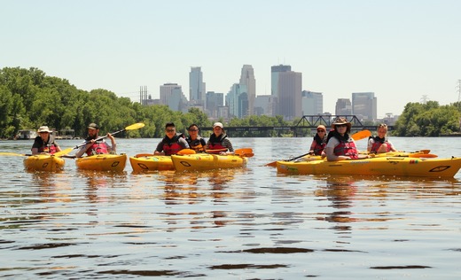 Kayaking in Minneapolis 