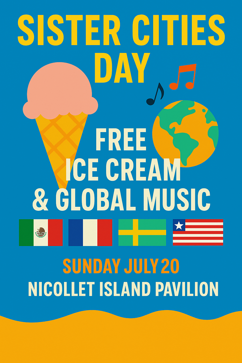 Poster for Sister Cities Day 2025. Photo credit: 365twincities.com. 