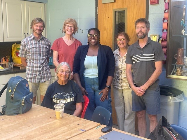 Council Member Wonsley with Seward residents advocating for climate equity and carbon emissions reduction. 