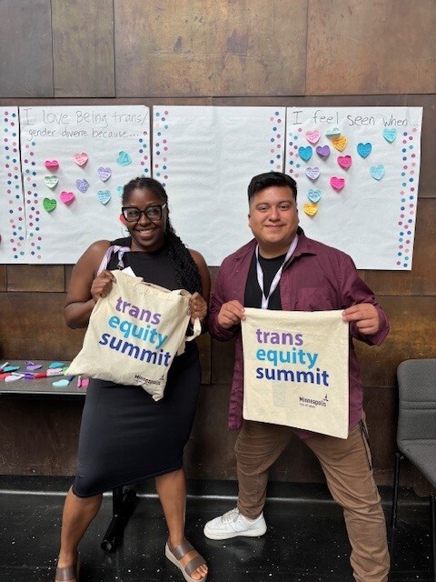 Council Members Wonsley and Chavez at the Trans Equity Summit. 