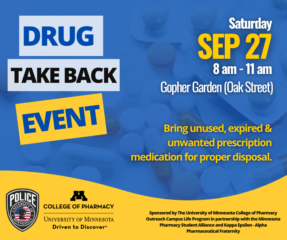 Drug takeback event flyer
