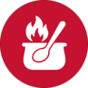 Icon of a cooking fire