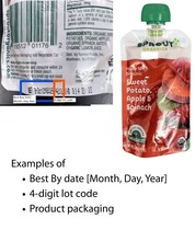 Product identification images for Sprout Organic recall October 2025