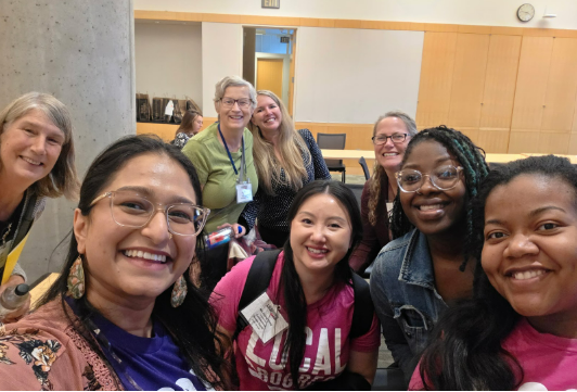 Council Member Wonsley standing with Local Progress members from across the state