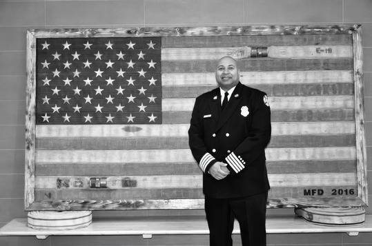 Fire Chief Bryan Tyner at the EOTF