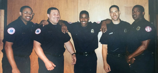 Chief Tyner and several other Minneapolis firefighters