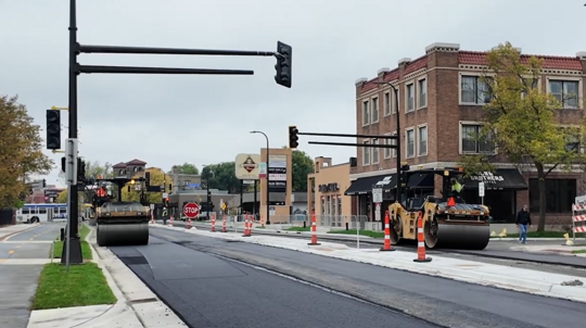 Hennepin Avenue S construction