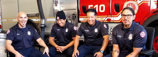 a photo of firefighters