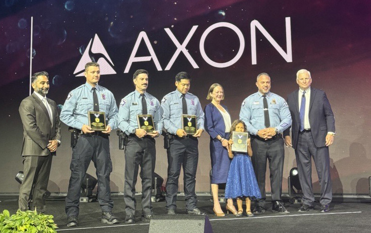 Minneapolis police officers at the IACP award ceremony