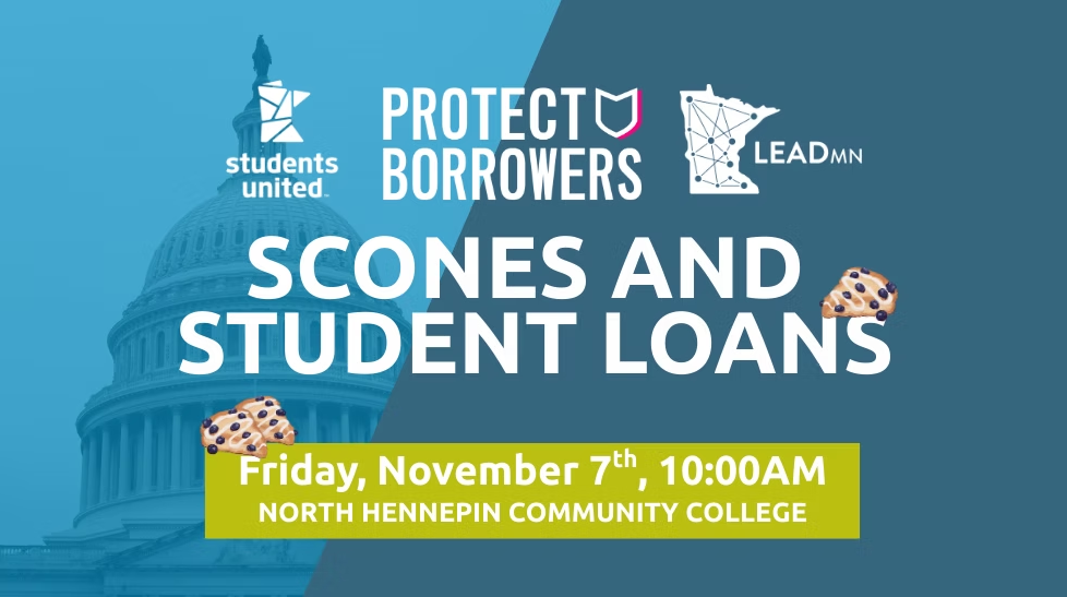 Scones and Student Loans flyer