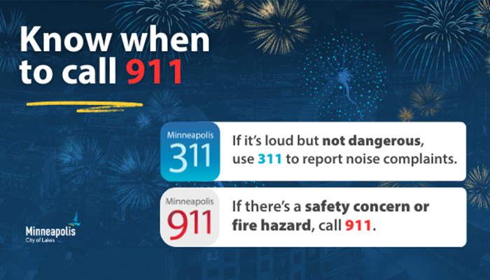 Graphic that says know when to call 911