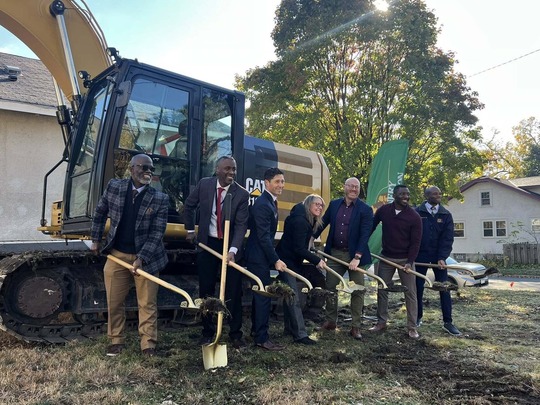 Breaking ground on new housing development