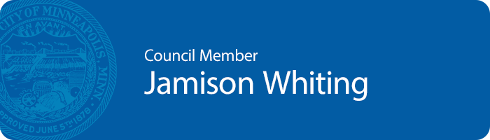 News from Council Member Jamison Whiting